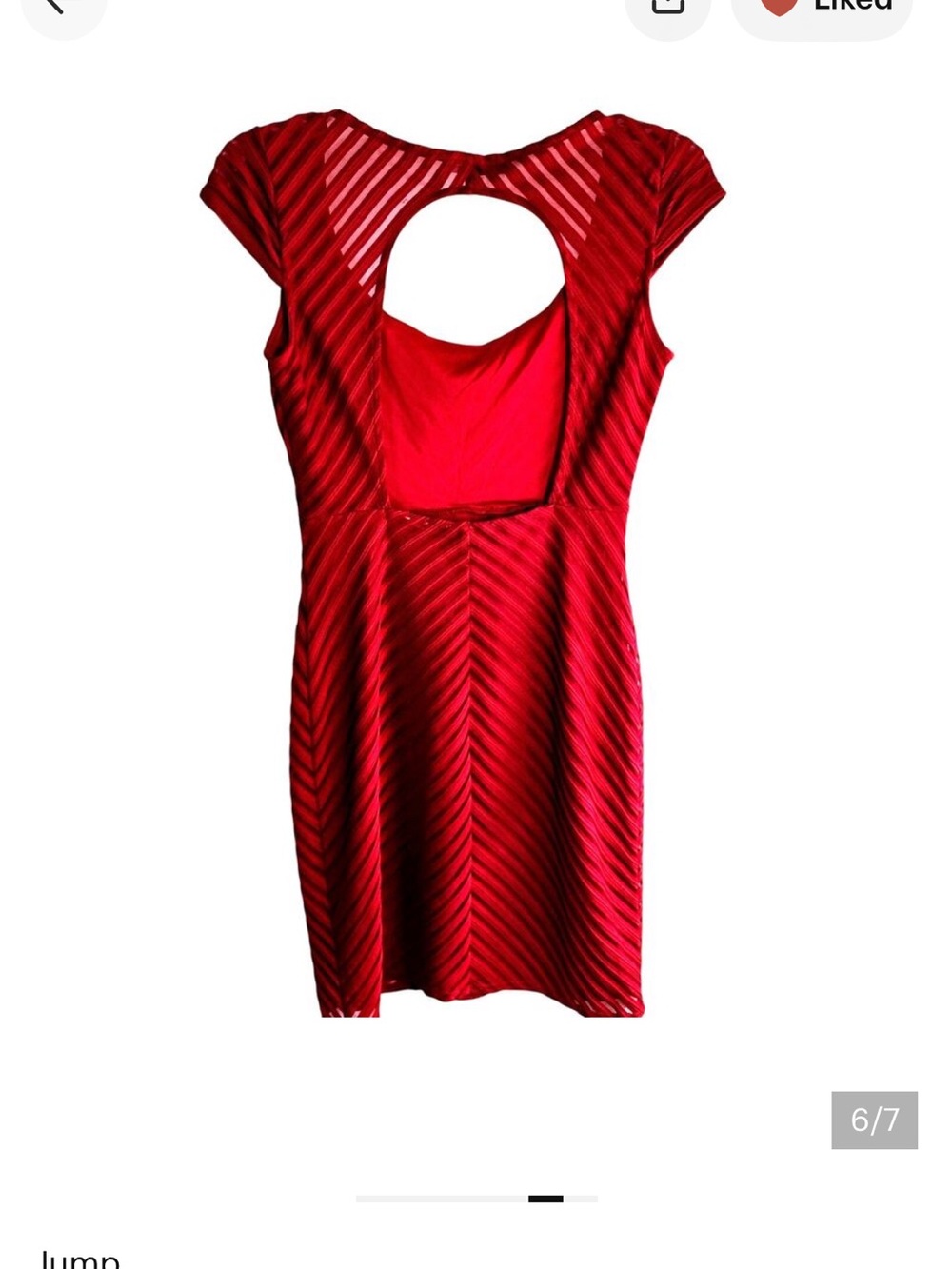 Jump Apparel Women's Dress Small S Red Misses Size 4 6 Formal Cocktail Party